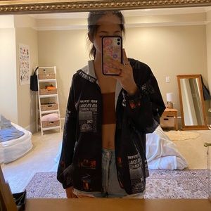 shein graphic windbreaker